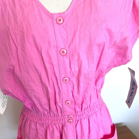 80's NWT LA BLANCA - Pink Romper - Size Medium - Picture 6 of 13